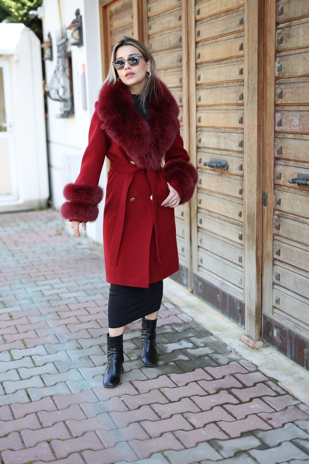 CrossFlame Couture Coat - Color Red main image 1