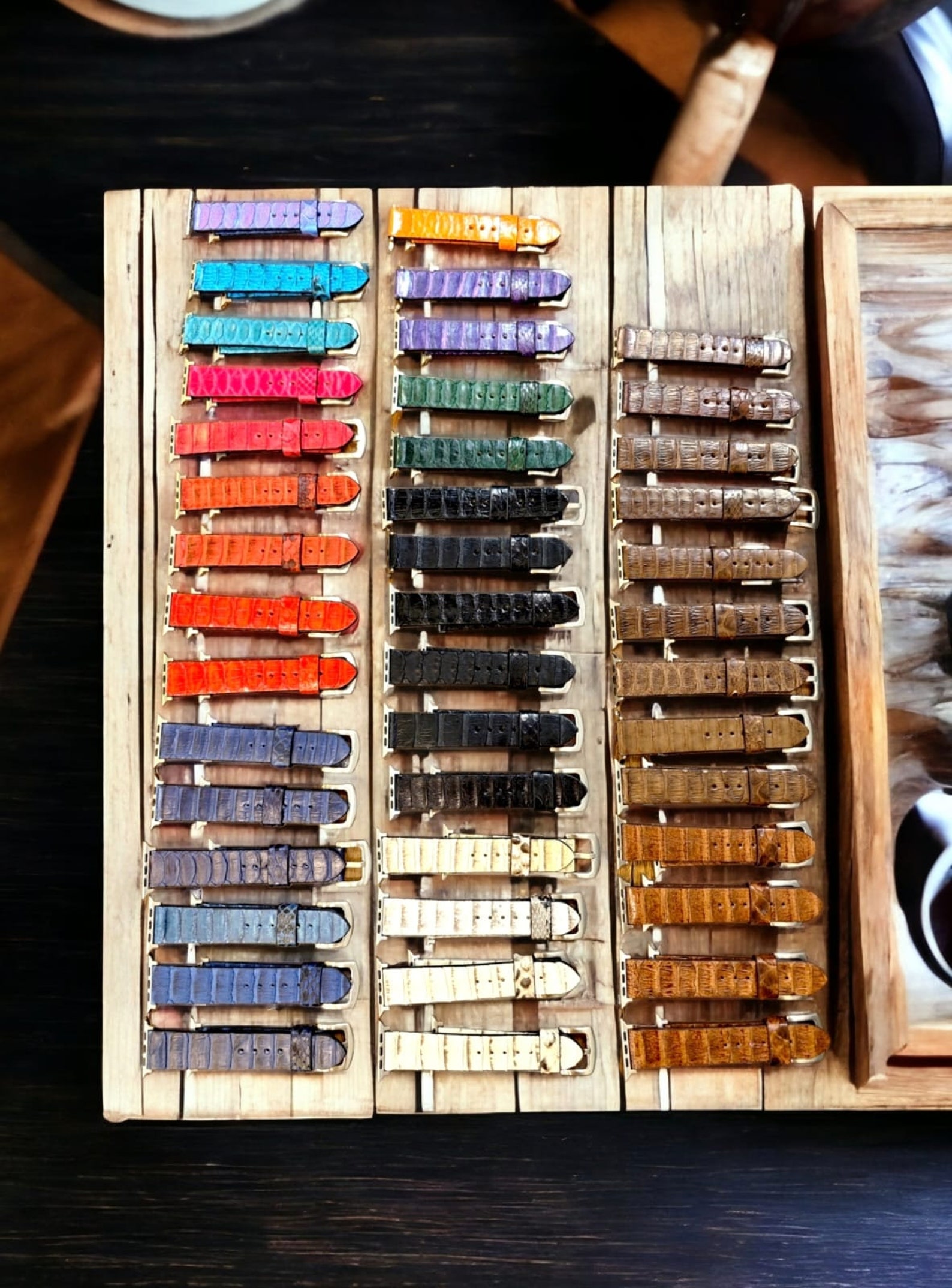 Handcrafted Python Leather Apple Watch Band Stylish Tech Accessory ...