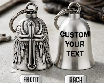 Personalized Motorcycle Bell, Custom Gremlin Bell Biker Gift, Drive Safe Gift for Dad