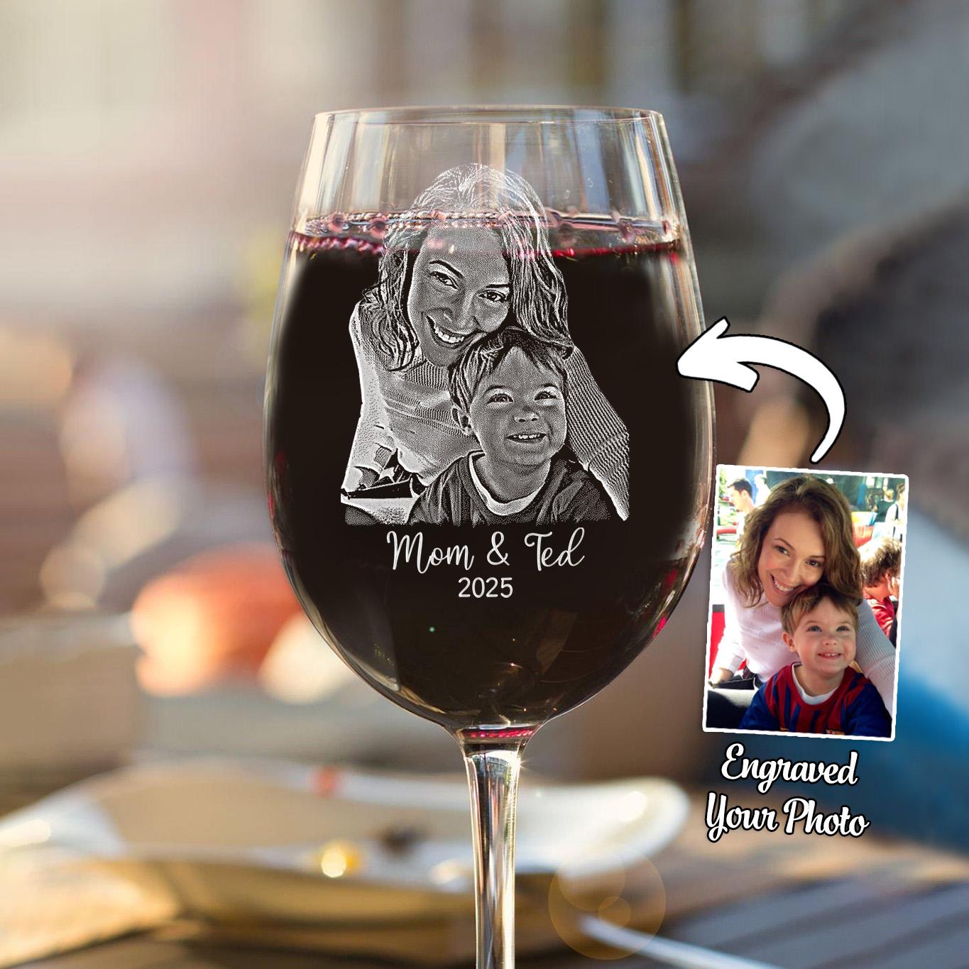 Photo Wine Glass - Etsy