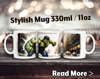 Superhjältebarnmugg, serietidningsmugg, present till pojke