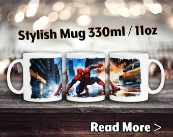 Superhjältebarnmugg, serietidningsmugg, present till pojke