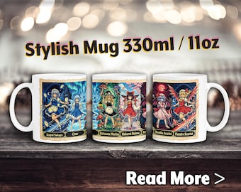 Touhou Becher, Retro Becher, Gaming Cup, Anime Fanart, Marisa, Reimu, Cirno, Sakuya, Remilia, Flandre, Fumo
