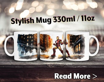 Superhjältebarnmugg, serietidningsmugg, present till pojke