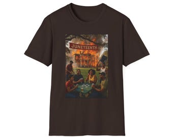 Juneteenth Celebration Unisex Softstyle T-Shirt, Black History Shirt, Family Gathering Tee, Cultural Heritage Apparel, Summer Picnic Outfit