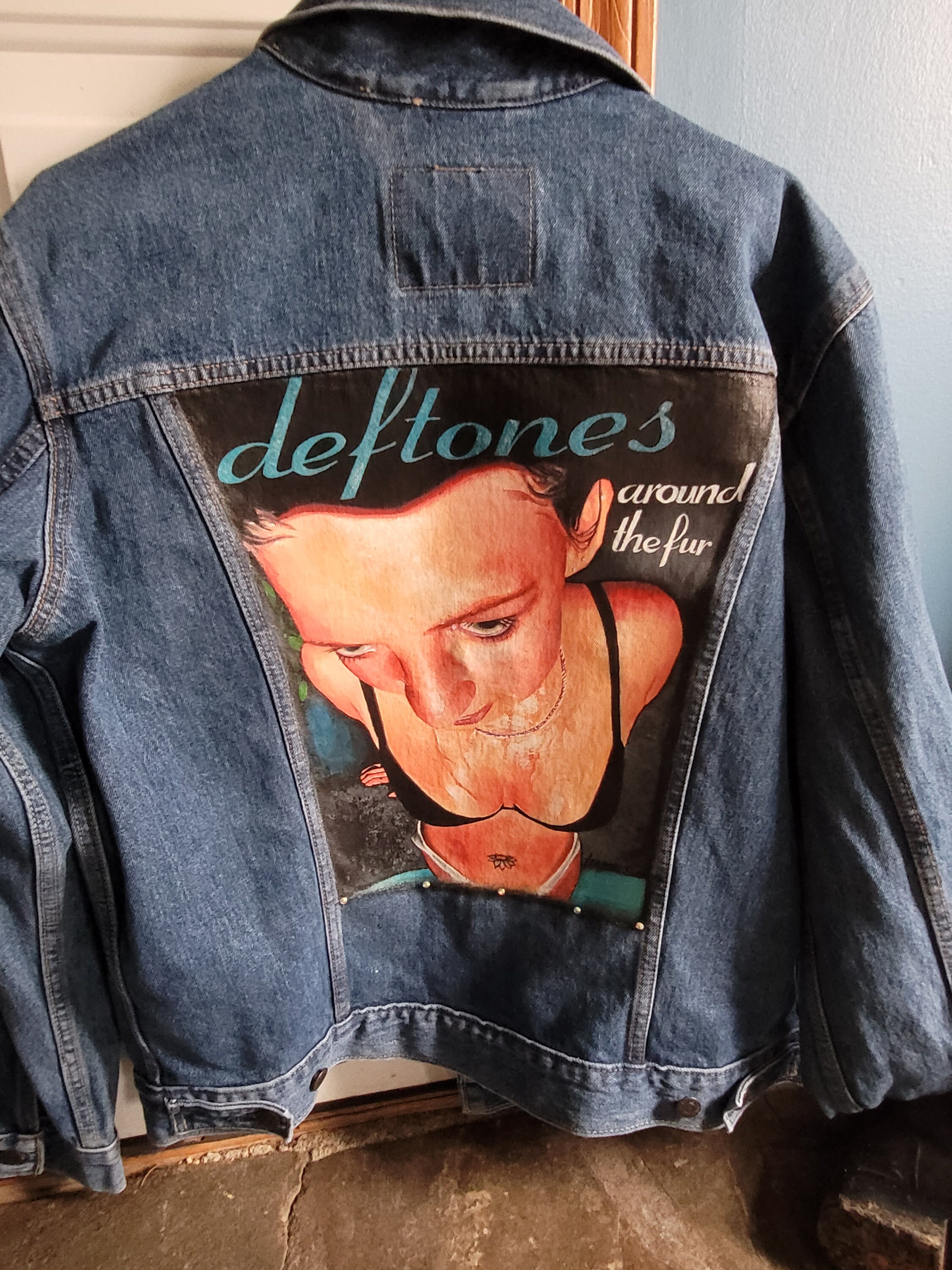 Deftones Hand-painted Levi's Denim Jacket - Etsy