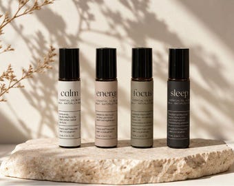 Ätherische Öl Roll-Ons für Ruhe, Schlaf, Fokus | Aromatherapie für Alltag, Entspannung und Nervensystem