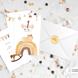 Invito compleanno tema “SWEETNESS” - fronte-retro - PDF stampato o digitale