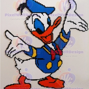 XXL Perler Bead figures, Donald Duck WaltDisney, Duckburg, etc. image 1