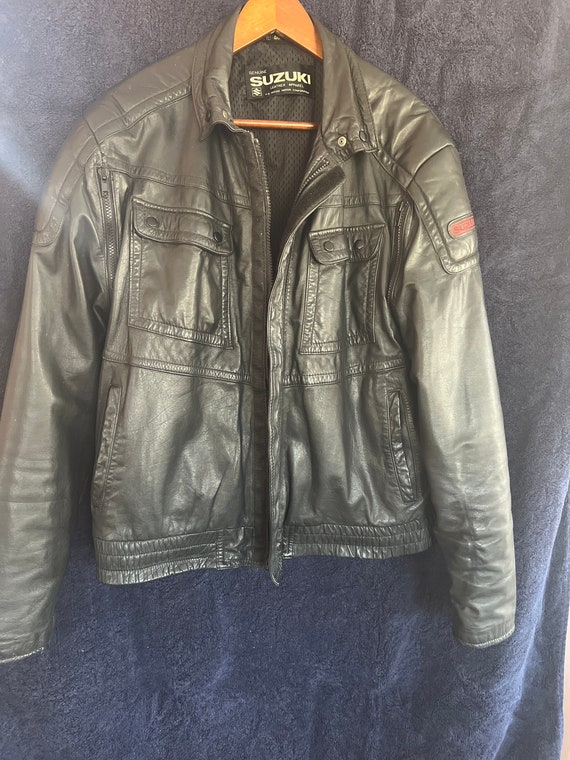 Suzuki motorcycle leather jacket - image 1