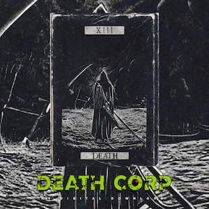 Arte de parede A4 da carta de tarô MORTE