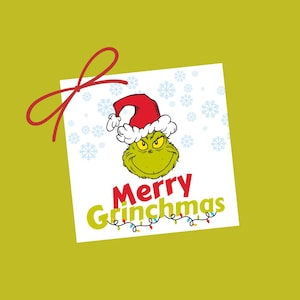 Merry Grinchmas Treat Geschenkanhänger, Weihnachtsgeschenkanhänger