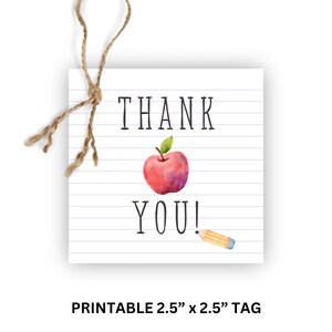 Appreciation Tags | Thank You Tags | Teacher Appreciation Week Tag | Employee Staff Appreciation | Coworker Team Thank You Treat Tag