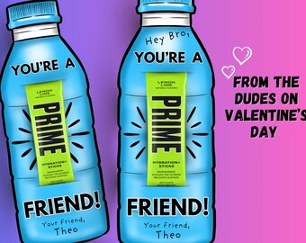 Boy Valentines, Drink Bottle Valentine Printable, Hydration Drink, Kids Valentines, Classroom Valentines, School Valentines