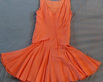 Dress 1960’s Peach polyester