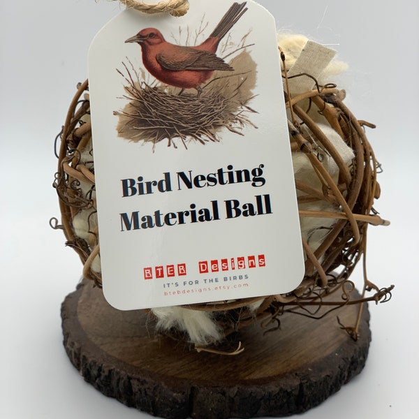 Bird nesting material ball - 4"