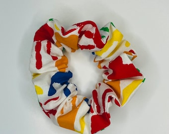 Handafdruk print scrunchie