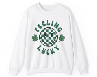 Lucky , St. Patrick's Day shirt, St. Patty's Women's Crewneck, St. Patrick's Day Women's Clothes, Crewneck Sweatshirt