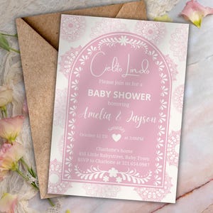 Cielito Lindo Baby Shower Invitation, Mexican Themed Baby Shower Invitation, Babyshower Invite, Editable Canva Template