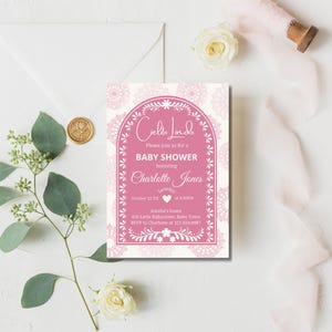 Cielito Lindo Baby Shower Invitation, Mexican Themed Baby Shower Invitation, Babyshower Invite, Editable Canva Template, Papel Picado, Talavera Theme