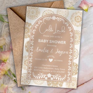 Cielito Lindo Baby Shower Invitation, Mexican Themed Baby Shower Invitation, Gender Neutral Babyshower Invite, Editable Canva Template