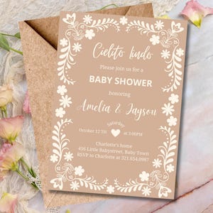 Cielito Lindo Baby Shower Invitation, Mexican Themed Baby Shower Invitation, Gender Neutral Babyshower Invite, Editable Canva Template