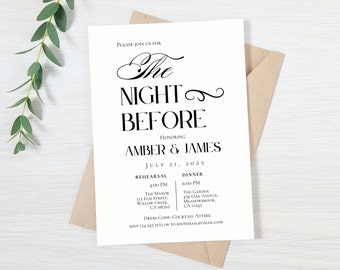 Rehearsal Dinner Invitations, MODERN REHEARSAL DINNER invitation, rehearsal dinner invitation template, rehearsal dinner invitation printed