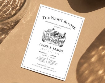 Rehearsal Dinner Invitations, ELEGANT REHEARSAL DINNER invitation, rehearsal dinner invitation template, rehearsal dinner invitation printed