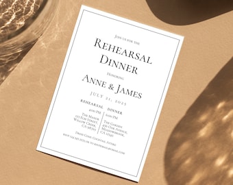Rehearsal Dinner Invitations, ELEGANT REHEARSAL DINNER invitation, rehearsal dinner invitation template, rehearsal dinner invitation printed