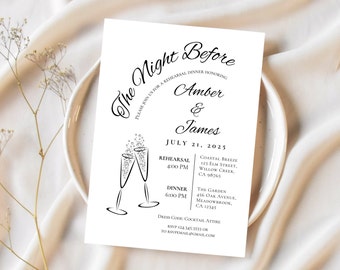 Rehearsal Dinner Invitations, Cheers! REHEARSAL DINNER invitation, rehearsal dinner invitation template, rehearsal dinner invitation printed