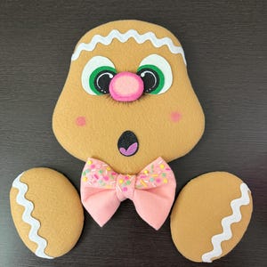 Gingerbread Wreath Attachment - Christmas Wreath Attachment
