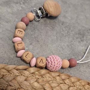 Pacifier chain with name personalized image 2