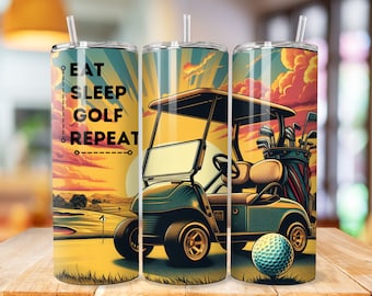 Golf tumbler wrap, 20oz Skinny Tumbler Sublimation Designs, golf PNG File Digital Download, golf tumbler png, golf tumbler wrap, golf