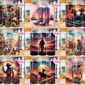 300 Western Tumbler Wrap Bundle, 20oz Skinny Tumbler Design, Western ...