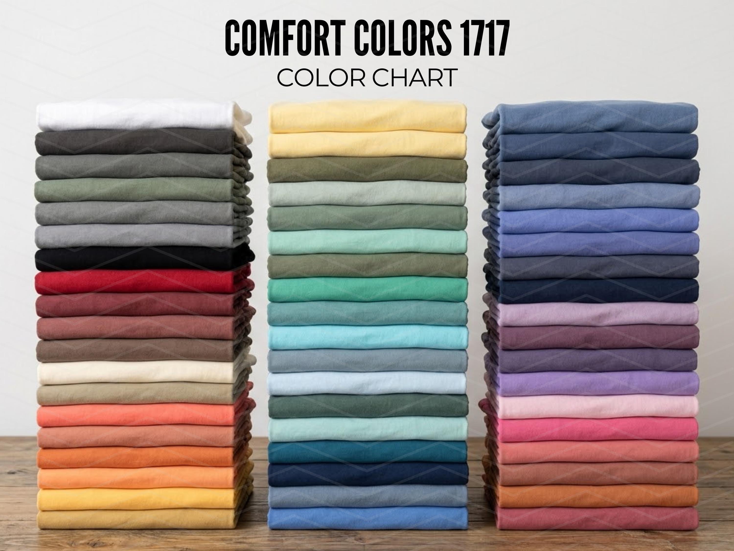 Comfort Colors 1717 Color Chart for Printify Users, Editable Canva ...
