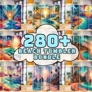280+ Tropical Beach Tumbler Wrap 20oz tumbler wrap Bundle Ocean tumbler wrap Sunset Sublimation Sea Design Seashell Digital Download