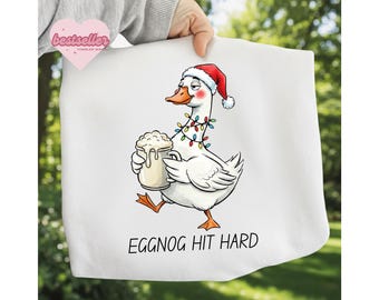 Funny Christmas Goose Png, Preppy Christmas Png, Cute Snowman Goose, Santa Goose Png, Christmas Png, Funny Silly Goose Christmas Sublimation