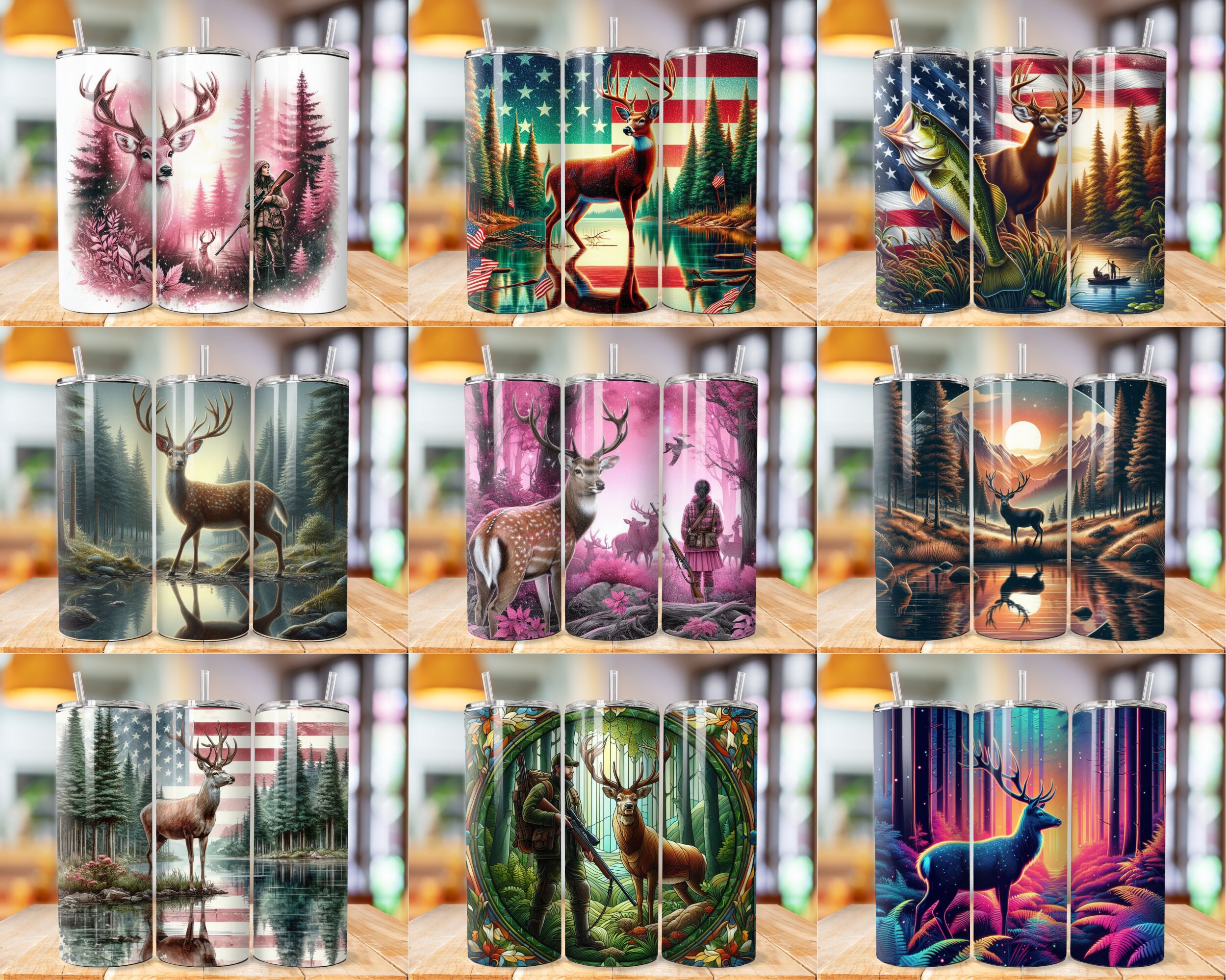 200+ Hunting Tumbler Wrap Deer Hunting Life 20oz Skinny Tumbler ...