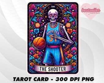Basketball Tarot Card, Funny Tarot Card PNG, Tarot cards funny PNG, tarot cards png, Skeleton Skull Sublimation Design, Tarot PNG Download