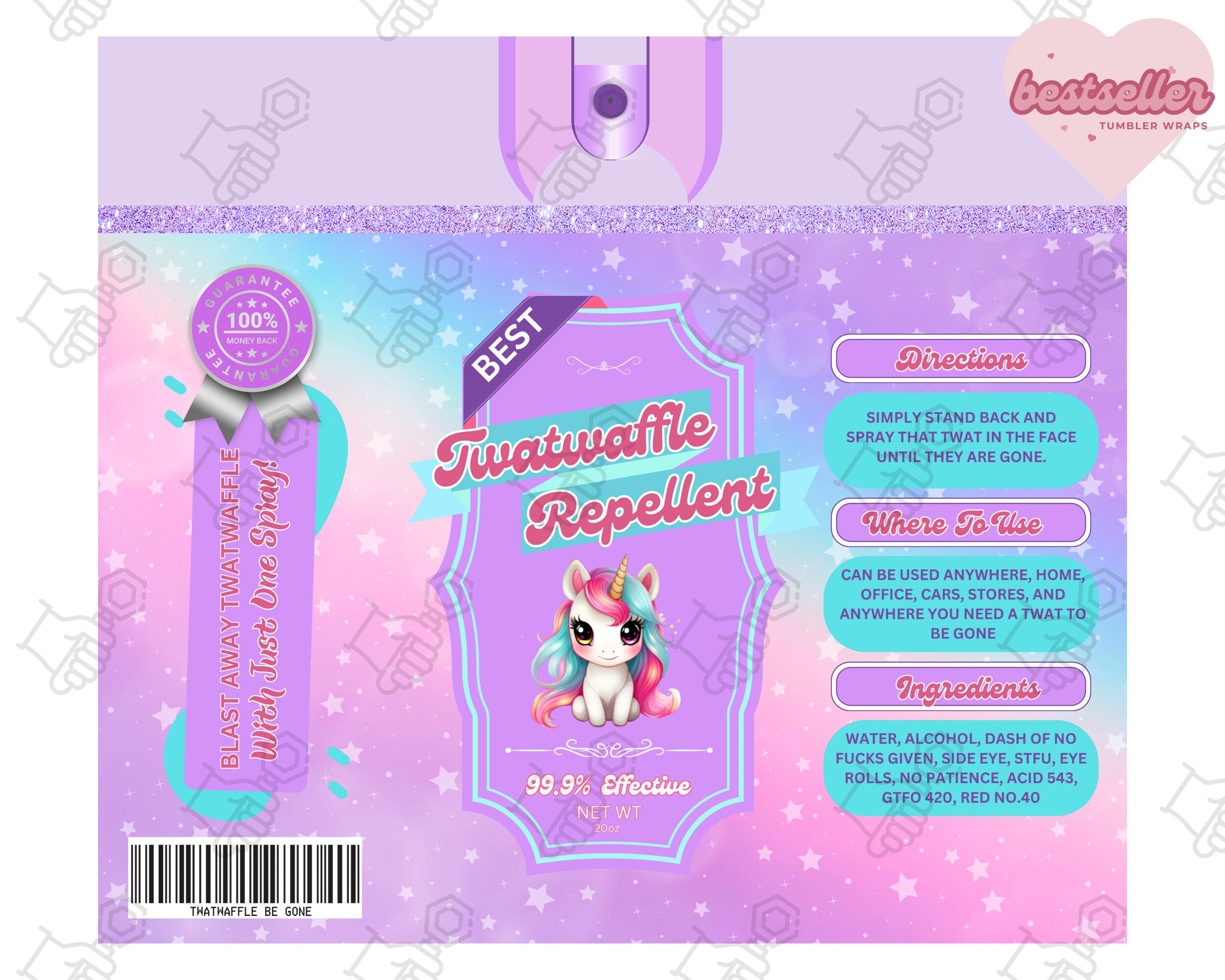 Twatwaffle Be Gone Spray Funny Be Gone Eliminates Hoes Crisp Waffle