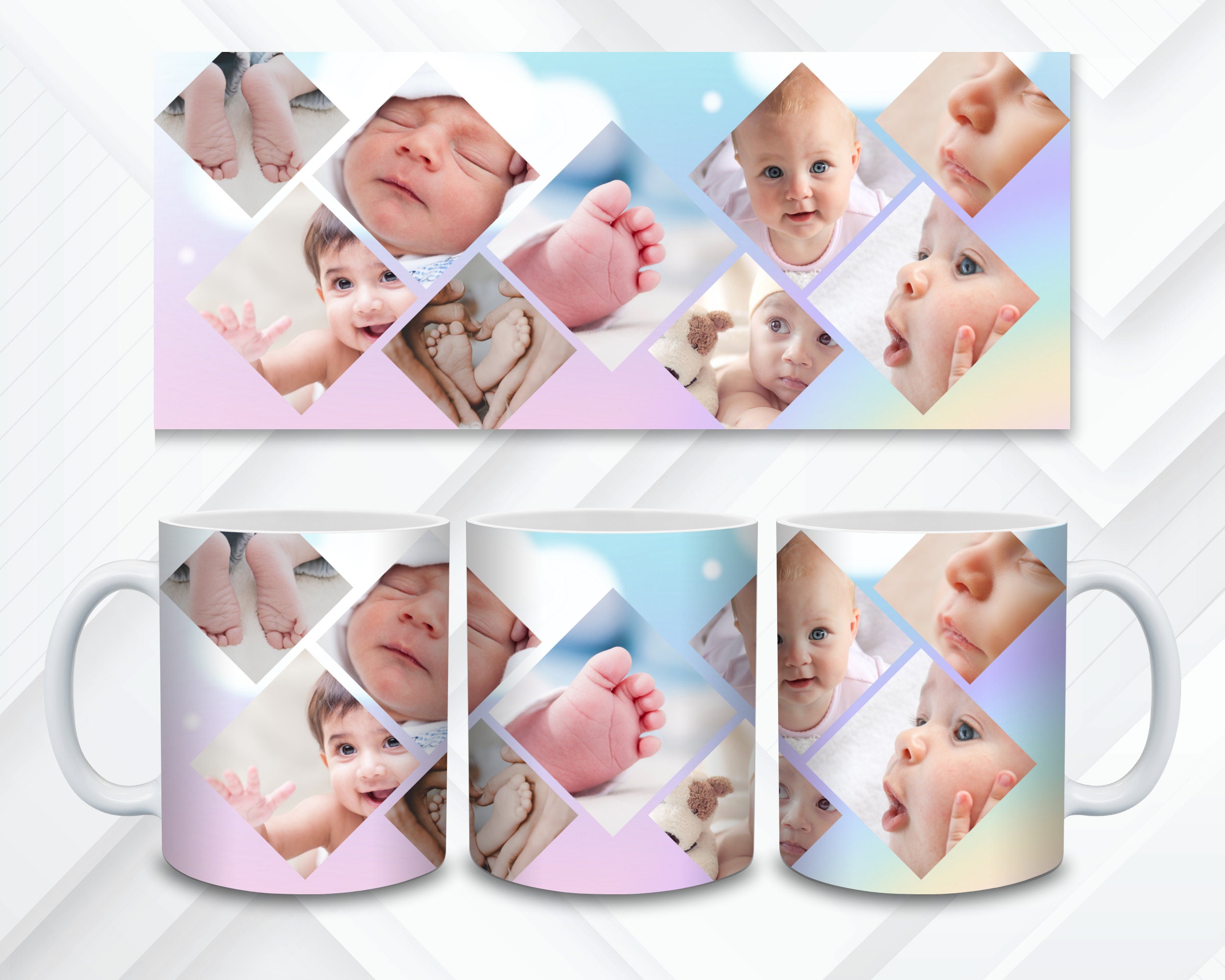 Subli Photo 150 Add Your Own Photo Mug Wrap Bundle, Own Photo Self Editable Mug ...
