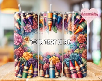 Teacher Tumbler 20oz Skinny Tumbler Design Sublimation, Custom Teacher Pencil Tumbler Template, Teacher Appreciation Tumbler - PNG Download