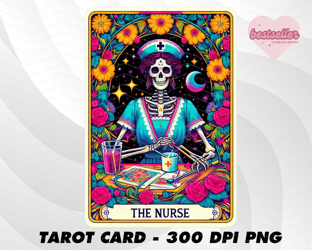 Nurse Tarot Card, Funny Tarot Card PNG, Tarot Cards Funny PNG, Tarot ...