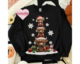 Christmas Shirt Png,Highland cow Png, Latch Hook Yarn Png, Christmas Crochet Png, Faux Yarn Christmas Png, Christmas png, Christmas Yarn