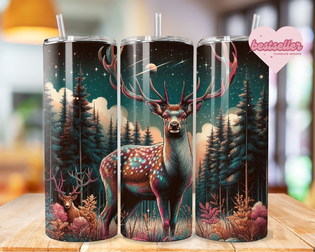 Hunting Tumbler Wrap Deer Hunting Life 20oz Skinny Tumbler Sublimation ...