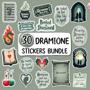 Adesivos Dramoine png, Pacote de Adesivos Dramoine, Adesivo de Fanfiction Dramione PNG, Livro Dramione, Adesivos algemados, Presentes literários