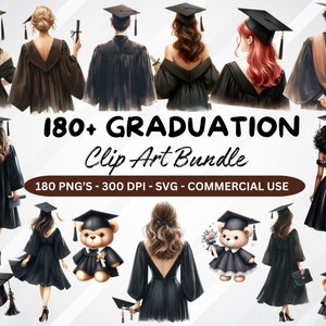 180 Aquarell Graduierung png, Graduierung Mütze, Graduierung Clipart, Graduierung Hut - Abschlussdesigns mit transparentem Hintergrund