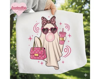 Ghost Png, Halloween Shirt png, Girly Halloween Png, Ghost, Cute Ghost Png, Sassy Ghost Png, Coffee Ghost Shirt Design, Cute Spooky Season