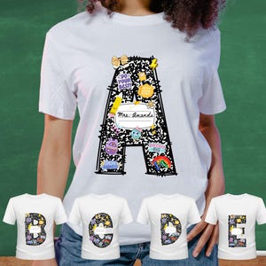 Back to School Alphabet PNG Bundle, First Day Of School Png, Leopard Composition Book, Custom Coquette Teacher Name Png,Teacher Appreciation
