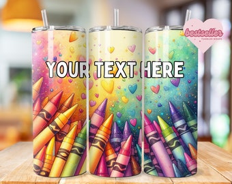 Teacher Tumbler 20oz Skinny Tumbler Design Sublimation, Custom Teacher Pencil Tumbler Template, Teacher Appreciation Tumbler - PNG Download
